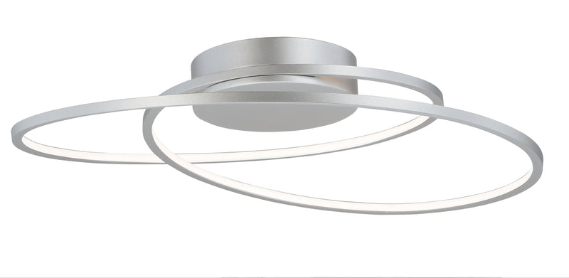 Cycle 24" Flush Mount in Matte Silver