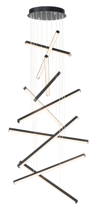 Hover 10-Light LED Pendant in Black