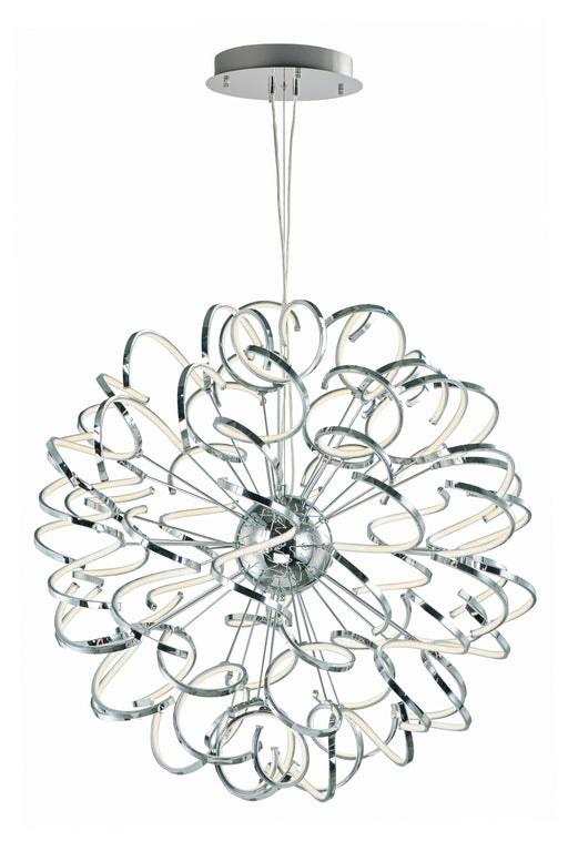 Chaos 40" LED Pendant in Polished Chrome