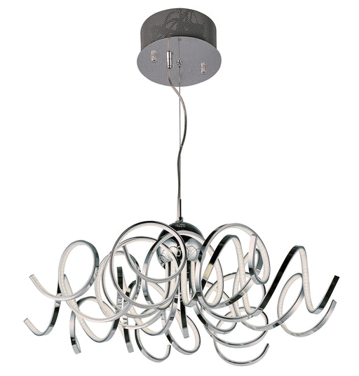 Chaos LED Pendant in Polished Chrome