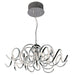 Chaos LED Pendant in Polished Chrome