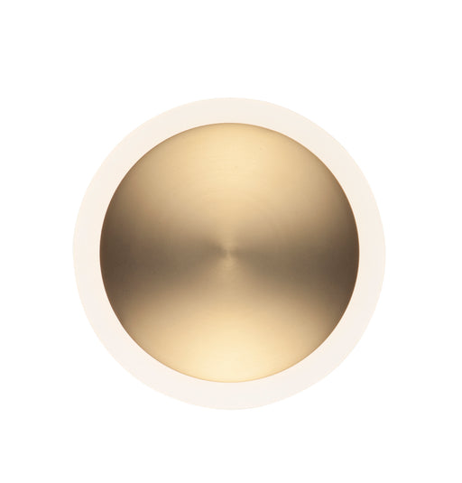 Saucer LED Flush Mount / Wall Sconce in Black / Gold