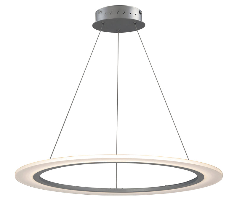 Saturn II 31.5" LED Pendant in Matte Silver