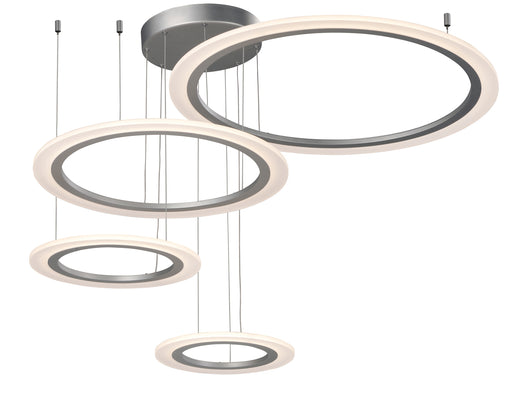 Saturn II 4-Light LED Pendant in Matte Silver