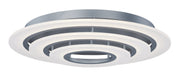 Saturn II 3-Light LED Flush Mount in Matte Silver