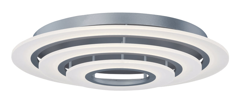 Saturn II 3-Light LED Flush Mount in Matte Silver