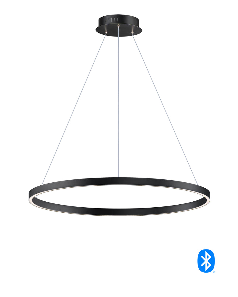 Groove 32" LED Pendant in Black