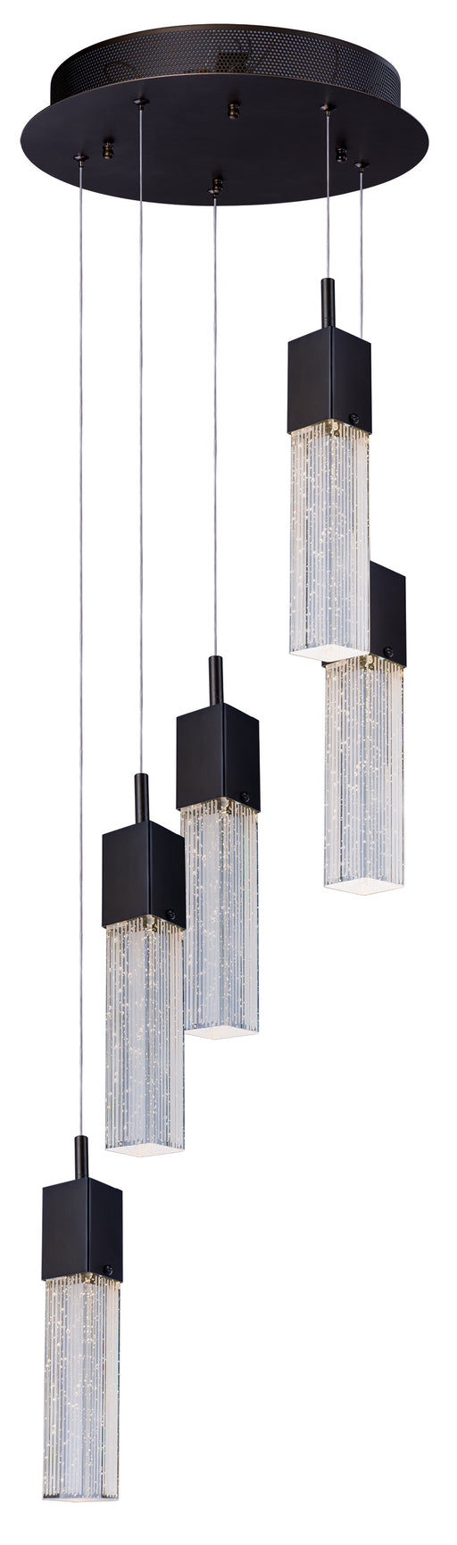 Fizz III 5-Light LED Pendant in Bronze