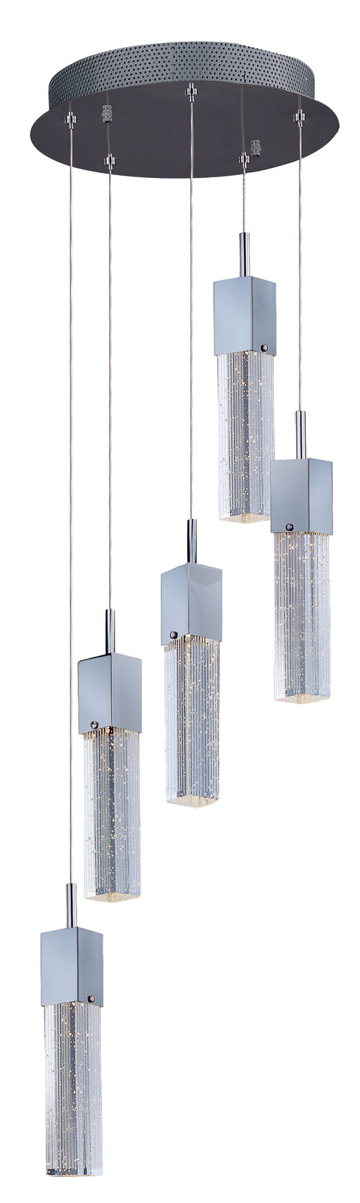 Fizz III 5-Light LED Pendant in Polished Chrome