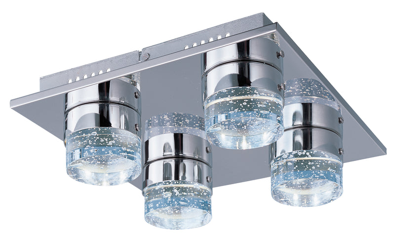 Fizz IV 4-Light LED Flush Mount in Polished Chrome