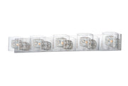 Gem 5-Light Bath Vanity with PC Shade in Polished Chrome