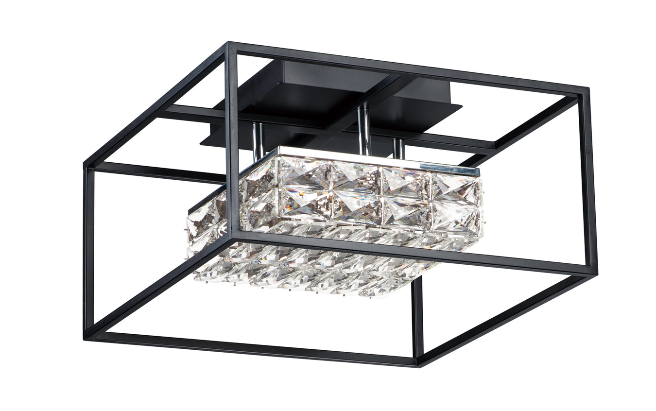 Zephyr LED Flush Mount in Black