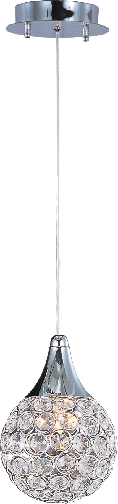 Brilliant 1-Light Pendant in Polished Chrome