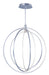 Concentric 36" LED Pendant in Brushed Platinum