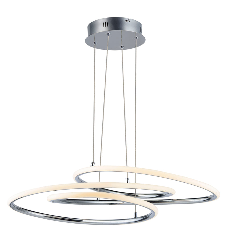 Coaster LED Pendant in Polished Chrome