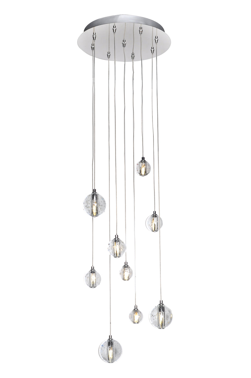 Harmony 9-Light LED Pendant in Polished Chrome
