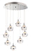 Swank 8-Light LED Pendant in Polished Chrome