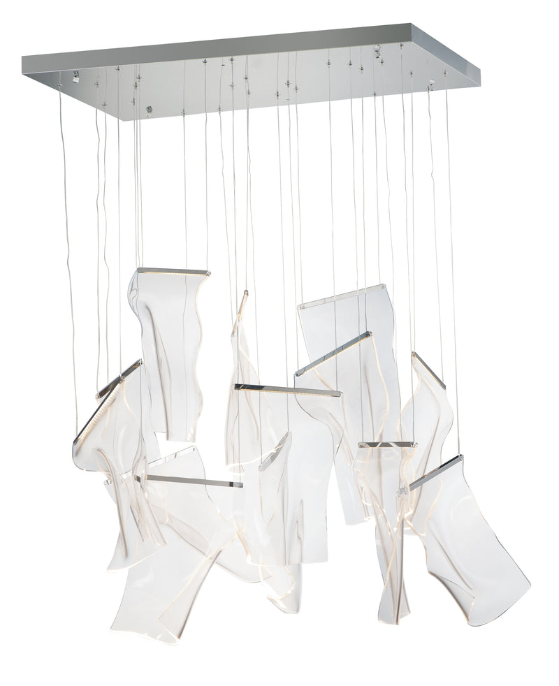 Rinkle 13-Light LED Pendant in Polished Chrome