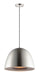 Fungo 16" LED Pendant in Satin Nickel / Black