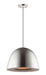 Fungo 24" LED Pendant in Satin Nickel / Black