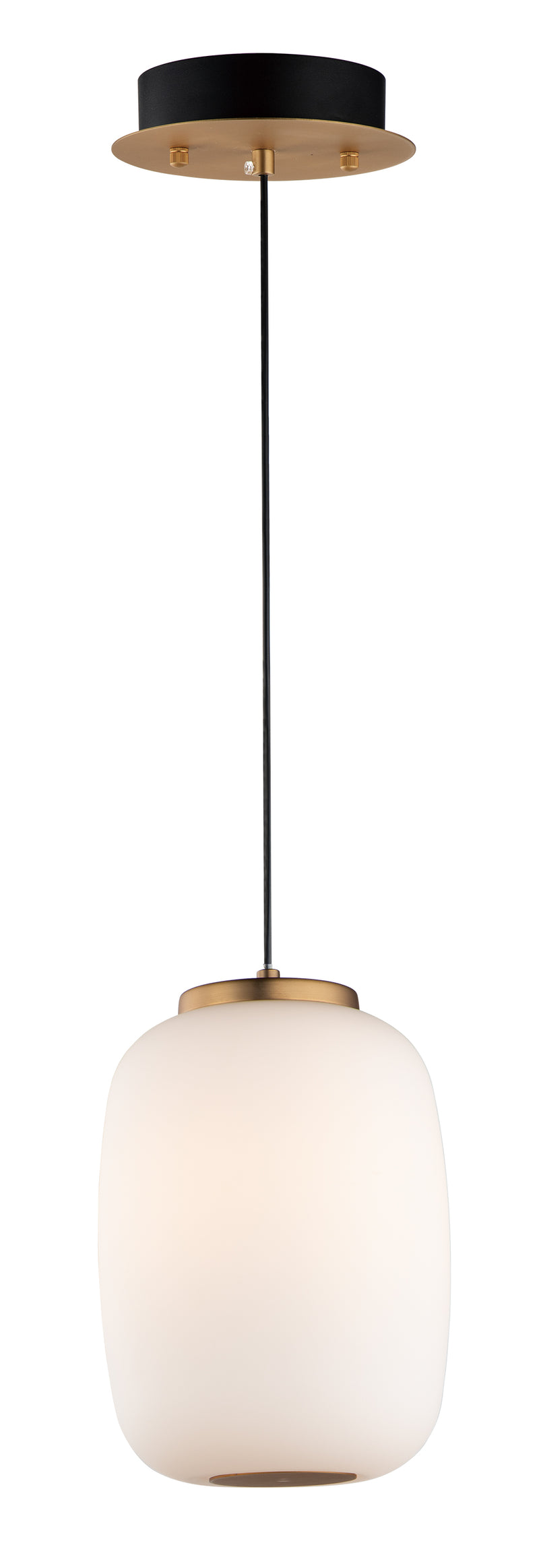 Soji 2-Light LED Pendant in Black / Gold