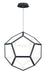 Penta Medium LED Pendant in Black