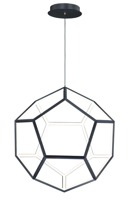 Penta Large LED Pendant in Black