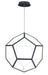 Penta Large LED Pendant in Black