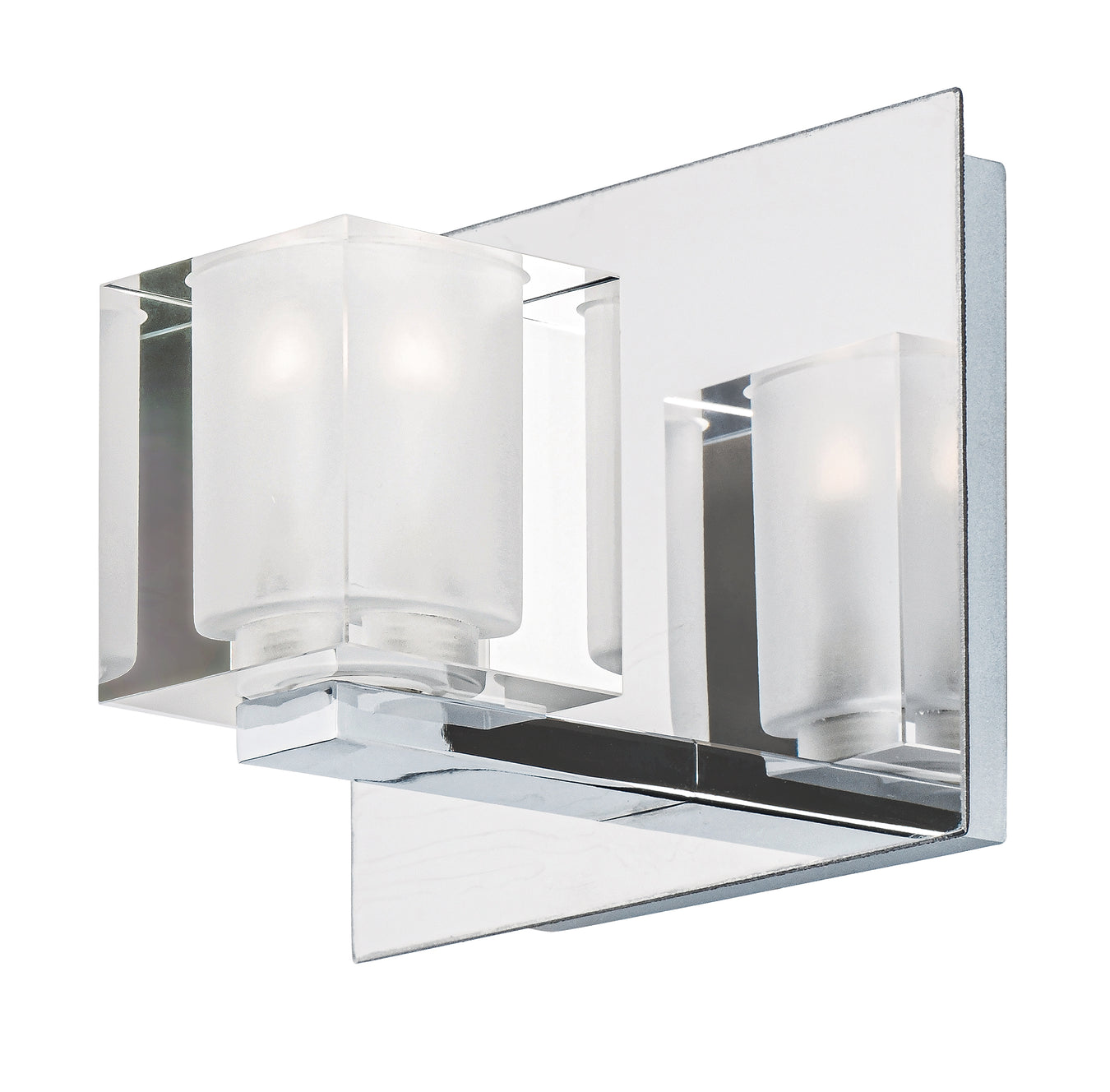 Blocs LED Wall Sconce in Polished Chrome