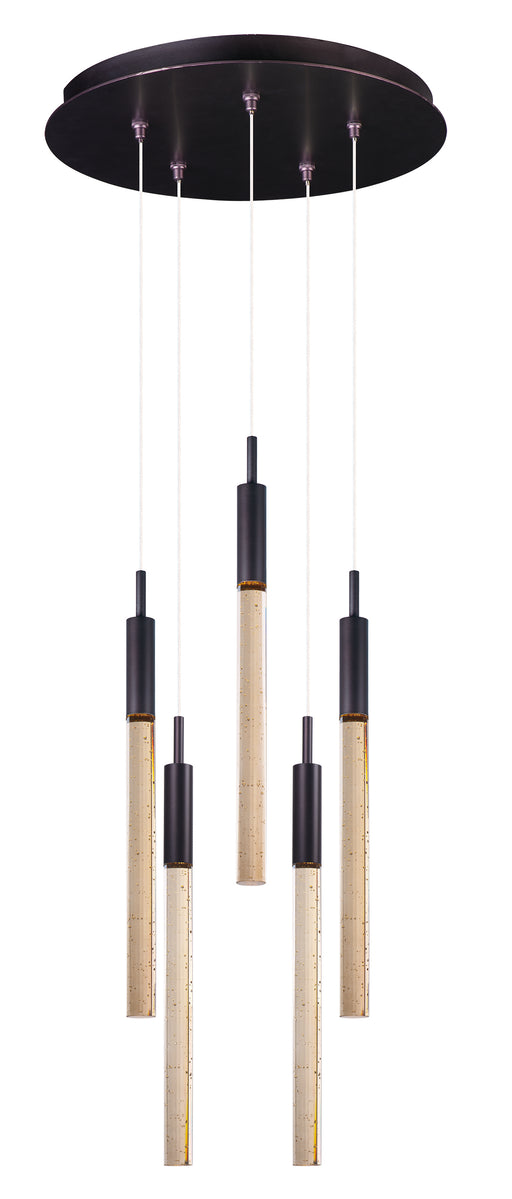 Scepter 5-Light LED Pendant in Anodized Bronze