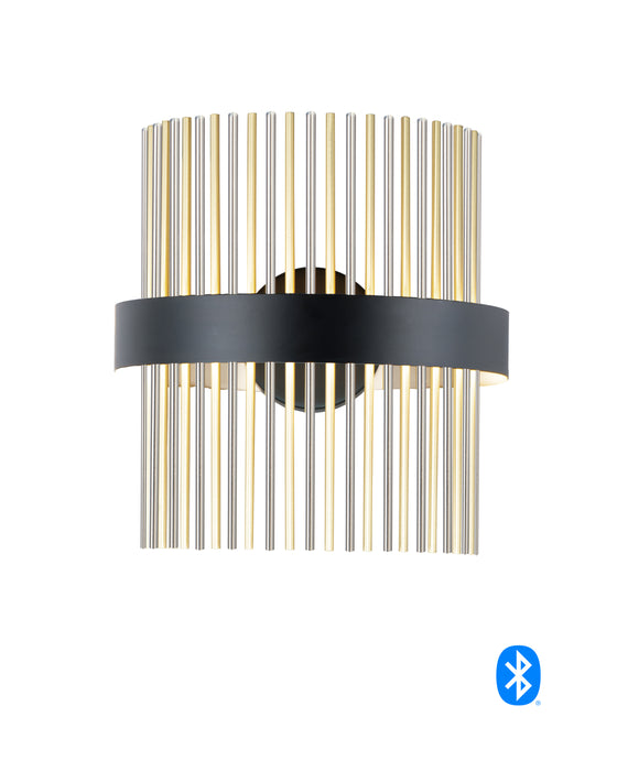 Chimes LED Wall Sconce in Black / Satin Nickel / Satin Brass