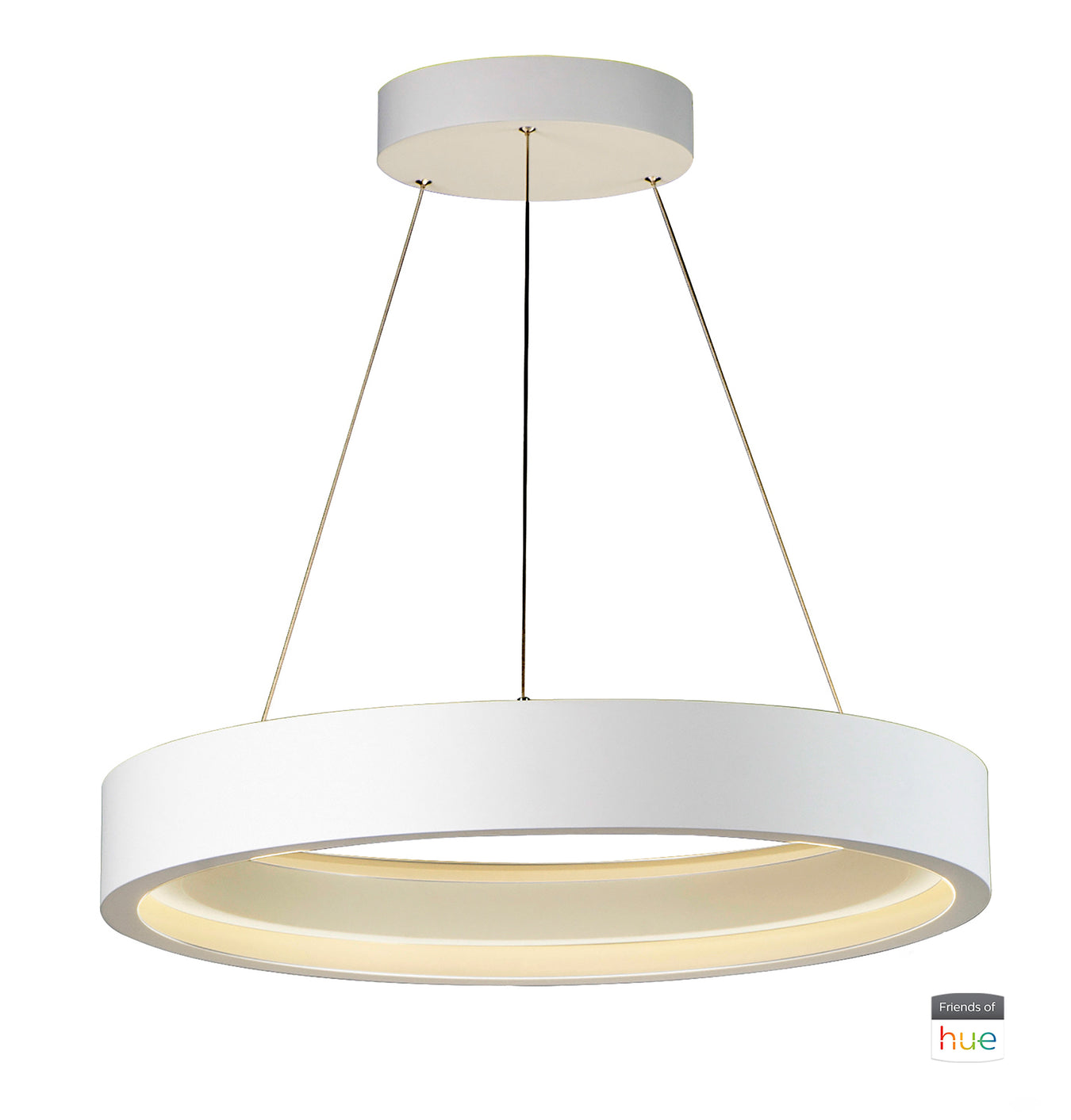 iCorona Friends of Hue LED Pendant in Matte White