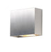Alumilux: Cube LED Outdoor Wall Sconce in Satin Aluminum