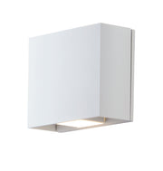 Alumilux: Cube LED Outdoor Wall Sconce in White