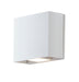 Alumilux: Cube LED Outdoor Wall Sconce in White