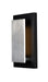 Alumilux: Piso LED Outdoor Wall Sconce in Black / Satin Aluminum