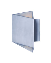 Alumilux: Facet LED Outdoor Wall Sconce in Satin Aluminum