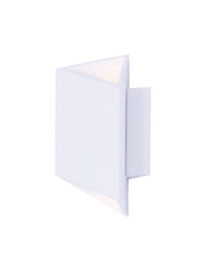 Alumilux: Facet LED Outdoor Wall Sconce in White