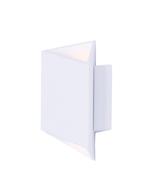 Alumilux: Facet LED Outdoor Wall Sconce in White