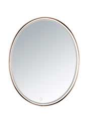 24" x 30" Oval LED Mirror in Anodized Bronze