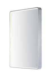 24" x 31.5" Rectangular LED Mirror in Brushed Aluminum