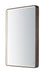 24" x 31.5" Rectangular LED Mirror in Anodized Bronze