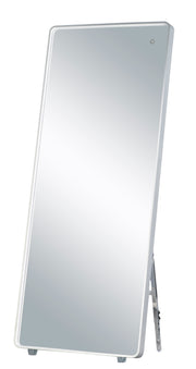 28" x 67" LED Mirror with Kick Stand in Brushed Aluminum