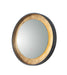 Floating LED Mirror Round 23.5" in Gold Leaf / Black
