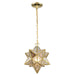 Moravian Star 1-Light Mini-Pendant in Brass