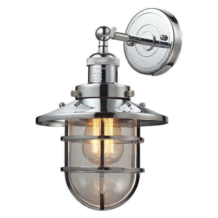 Seaport 1-Light Wall Lamp in Polished Chrome