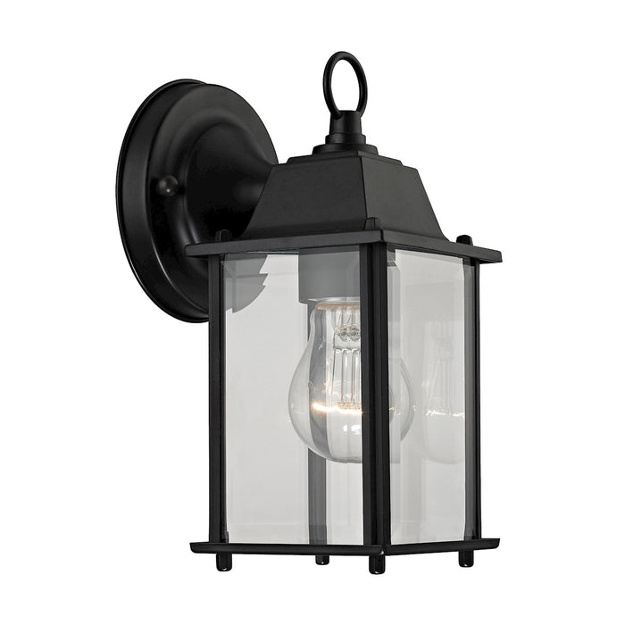 Cotswold 1-Light Outdoor Sconce in Matte Black