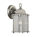 Cotswold 1-Light Outdoor Sconce in Brushed Nickel