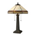 Stone Filigree Tiffany 2-Light Table Lamp