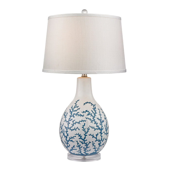 Sixpenny Blue Coral Table Lamp